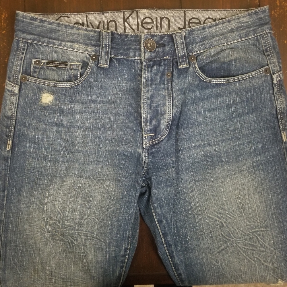 Like New Men's Calvin Klein Blue Lowrise SlimJeans